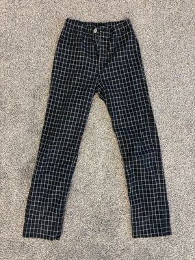 Brandy Melville Black and White Windowpane Pants